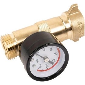 Resim Honeybeeshop Hi-flow Lider Olmayan 254g Pirinç Rv Deniz Su Basınç Regülatörü Kampçılar Seyahat Karavanları Bahçe Hortumu 40-50psı 3/4 Nh Döner 