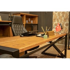 Resim Deryawood Masif Ağaç Toplantı Masası 