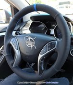 Resim Hyundai İ30 Elentra Araca Özel Dikmeli Direksiyon Kılıfı Nokta Nu Siyah 