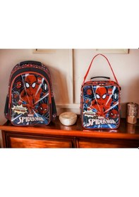 Resim Spıderman Ilkokul Çantası Due Neıgborhood Ve Beslenme Çantası Çok Renkli 