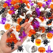 Resim 40 adet Akrilik Balkabağı Kafatası Başlı Yarasa Örümcek Hayalet Cadı Şapkası Masa Süsü Vazo Doldurucu Süsler Halloween, Hasat, Şükran Günü, Sonbahar Parti Dekorasyon Malzemesi, DIY El Sanatları 
