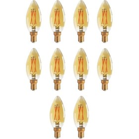 Resim Cata 10'lu 4 Watt Rustik Led Ampul Ct 4280 