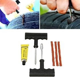 Resim 5DM-6 Parça Araba Motosiklet Otomobil Bisiklet Lastik Tamir Kiti Araç Bakım Seti 