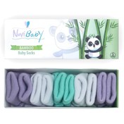 Resim Novibaby 5'li Bambu Yenidoğan Bebek Çorabı I Lili I 0-6 ay 
