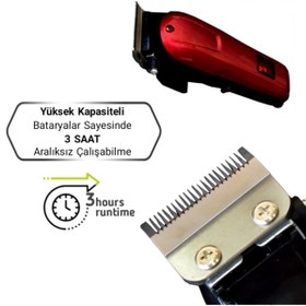 Resim yopigo Krp-1907 Profesyonel Saç Sakal Kesme Tıraş Makinesi Turbo Erkek Bakım Seti 