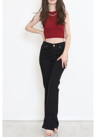 Resim Mokashopin - İspanyol Paça Kot Pantolon Siyah1 - 11878.1431. 001 