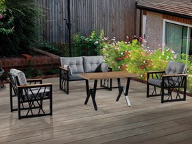 Resim Açelya Metal Bahçe Mobilyası Takımı(Bahçe,Balkon,Cafe,Ofis) - Tekli Koltuk 