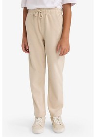 Resim Defacto Erkek Çocuk Beli Lastikli Standart Paça Pantolon G3727a825aubg359 Bej-bg359 