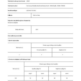 Resim Uğur UDD 465 T D/S R63 345 L Sandık Tipi Derin Dondurucu 