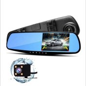 Resim Muzi 4.3 İnç Dikiz Aynası Elektronik Köpek Takograf Yüksek Çözünürlüklü Çift Lens Geri Görüntü (Yurt Dışından) 
