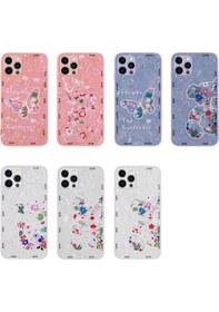 Resim İphone 12 Pro Max Uyumlu Desenli Sert Silikon Zore Mumila Kılıf-pink Mouse Pink Mouse 