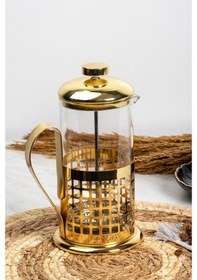 Resim Glass In Love French Press - 600 ML Altın 