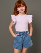 Resim T-sod Piketi Volanlı Üst 453186137 Pembe 