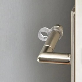 Resim Plastik Kapı Kolu Stoperi, Kapı Arkası Duvar Koruyucu Tampon, Silikon Durdurucu, Pencere Kolu Stoperi 