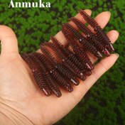 Resim Anmuka 10 adet Yumuşak Balık Yemleri 7cm/2.76" T-Kuyruk Yapay Yemler Silikon Solucanlar Levrek Turna için - Güçlü Esnek Tatlısu Yüzücüler, Babalar Günü Hediyesi, Torba Paketli, Kurşunsuz 