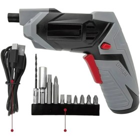 Resim EN SİGA Şarjlı Pratik Mini tornavida matkap kablosuz elektrikli tornavida seti Taşınabilir Matkap 