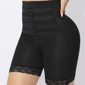 Resim Kadınların Yüksek Bel Şekillendirici Külotları - Ayarlanabilir Karın Kontrolü, Popo Kaldırma, Karın Kontrolü Şekillendirici ile Uyluk İyileştirici, Bel Kaldırma Bandı ve Dantel Detayları, Karın Kontrolü Şekillendirici 