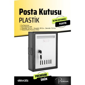 Resim Premium 2 Anahtarlı Plastik Posta Kutusu 