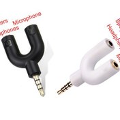 Resim Platoon Kulaklık Mikrofon Ayırıcı Splinter 3,5 Mm Streo 