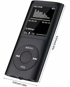Resim Tastech 8 Gb Dahili Hafızalı Mp3 Çalar Ses Kayıt Fm Radyo Sd Kart Girişli Mp4 Player 1.8 Inç Renkli Ekran 