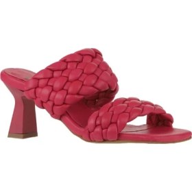 Resim Bueno Shoes Fuşya Deri Kadın Topuklu Terlik 01WY6804 01WY6804 