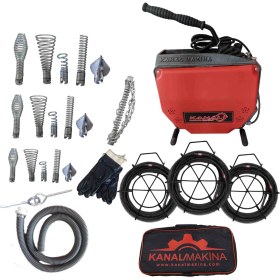 Resim Kanal Makina Kanal Açma Makinası 16/19/22 Full Set 