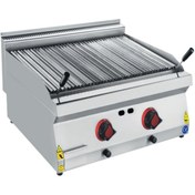 Resim CSA Karacasan Enüstriyel 80 cm 700 Seri Set Üstü Doğalgazlı Lavataş Balıksırtı Izgara(80x70x85Cm) 