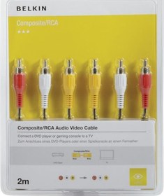 Resim Belkin F3Y083Bf2M 3Rca 3Rca Kablo 2Metre 