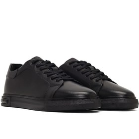 Resim Erkek Kahverengi Bağcıklı Deri Sneaker - Kahverengi / 42 