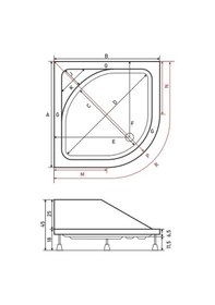 Resim Shower 110X110 Oval Oturmalı Duş Teknesi 