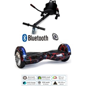 Resim Citymate Smart Balance Elektrikli Kaykay Hoverboard 8.5 Inch + Hoverkart Set Akıllı Dengeli Ledli Bluetooth Hoparlörlü 