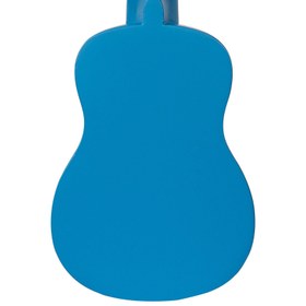 Resim Vintage Laka Rainbow Soprano Ukulele - Blue 