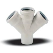 Resim Ege Yıldız 110X110X110 Pvc Çift Çatal 3,2 mm 