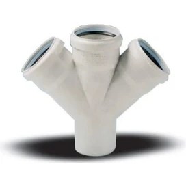 Resim Ege Yıldız 110X110X110 Pvc Çift Çatal 3,2 mm 