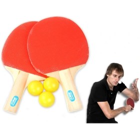 Resim shopwave Masa Tenisi Seti (2 Raket + 3 Top) (5047) 