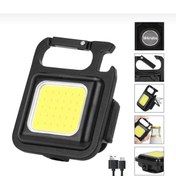 Resim AYZ GARAGE Metal kasa mini led, Anahtarlı El feneri, Flash, Mıknatıslı, Su geçirmez,Şişe Açacaklı,Şarjlı 