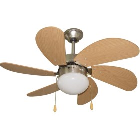 Resim Blackwell 6 Kanatlı, Lambalı Ahşap MDF Gövdeli Sessiz ve Enerji Tasarruflu Tavan Vantilatörü – Ev ve Ofis için Modern Tasarım 