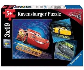 Resim Ravensburger 3x49 Parça Puzzle Walt Disney Cars 080267 