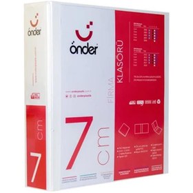 Resim Önder Sunum Klasörü 2 Halkalı 70 MM A4 Beyaz 2007-5 