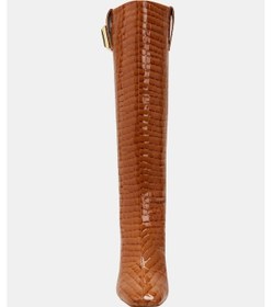 Resim Katy Perry Geminni Kadın Taba Croco Topuklu Çizme Taba 