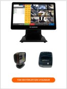 Resim ÖZ BARKOD Barkodlu Satış Sistemi - Tek Ekran I5 (dokunmatik Bilgisayar+barkod Okuyucu+80mm Fiş Yazıcı) 