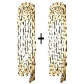 Resim E-bis Es-1 Es-3 Uyumlu Zincir 2 Adet Sarı 