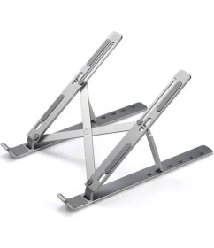 Resim Smartgift Tek Katlı Ayarlanabilir Notebook Laptop Alüminyum Stand- Gümüş 