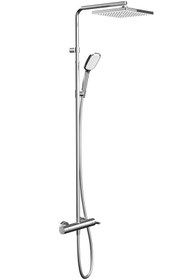 Resim Teska Devon Mix Kare Iki Yönlü Duş Kolonu Krom 