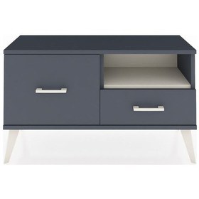 Resim Arges Şifonyer Tek Raflı 2 Çekmeceli 88x30x48 Antrasit-aytaşı/antrasit Aytaşı/antrasit 
