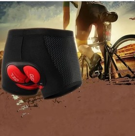 Resim Chuangyinshop Siyah Xl Erkek Bisiklet Şortları Şok Emici Kompresyon Bisiklet Taytları Esnek Bel Siyah 