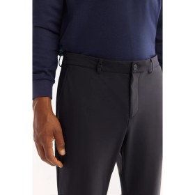 Resim AVVA Erkek Lacivert Klasik Bel Bi-Stretch Kırışmayan Slim Fit Pantolon A52Y3209 