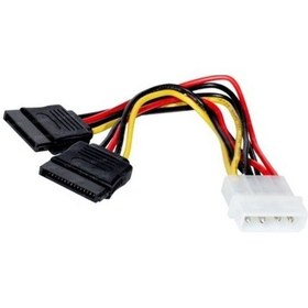 Resim Sata Power Kablosu 20 Cm 2 Li Sata Çoklayıcı Güçlü Bakır Kablo 