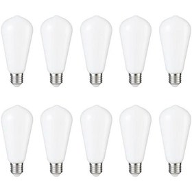 Resim Orbus Milky 10lu St6w Led Filament Ampul Beyaz Cam, Sarı Işık, 6w 540 Lümen E27 Duy 