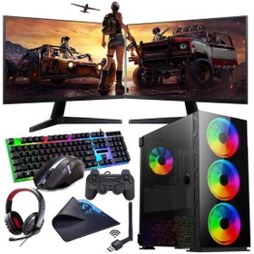 Resim INTEL i3 13100F 16GB 240SSD 1TB HDD 12GB RTX3060 Çift 24" Mon. (Gaming SET) Rogame